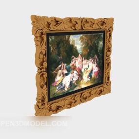 European Classic Style Painting 3d model
