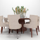 Europeiska matbord och kombination av stolar