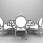ヨーロッパのティーテーブルと椅子
