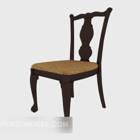 European Traditional Home Chair 3d model