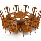 European Traditional Home Dining Table