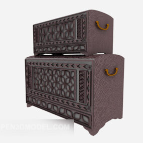 European Traditional Storage Box 3d model