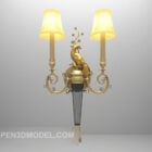 European Classic Brass Wall Lamp