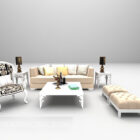 European White Sofa Large Full Sets