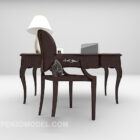 Europäischer eleganter hölzerner Schreibtischstuhl