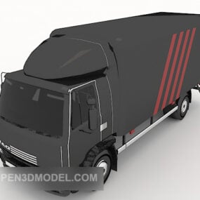 快递卡车运输车3d模型