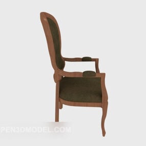 精致的欧式餐椅3d模型