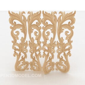 Chinese Partition Frame Decor 3d model