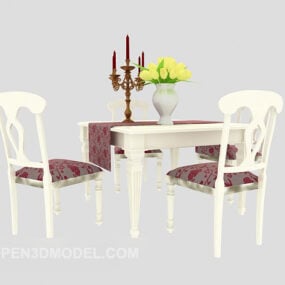 Tavolo da pranzo minimalista squisito modello 3d