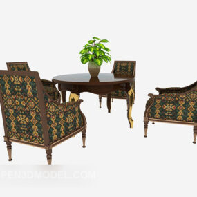 Exquisite Sofa Table Chair 3d model