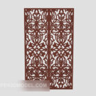 Exquisite Solid Wood Screen Carving