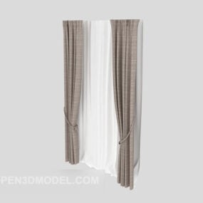 Fabric Home Curtain 3d model