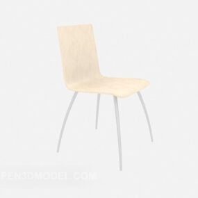 Family Dining Chair Beige Color 3d model