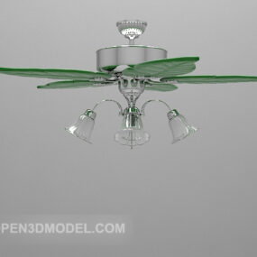 风扇吊灯3d模型