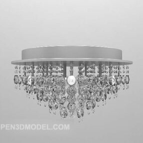 Ceiling Fancy Glass Chandelier 3d model