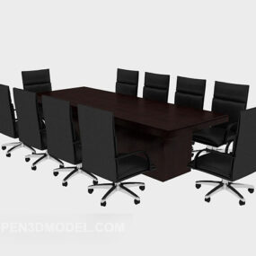 Fashion Conference Table And Chair 3d model