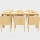 Møbler i massivt tre spisebord