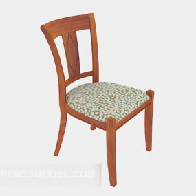 Field Solid Wood Lounge Chair 3d model