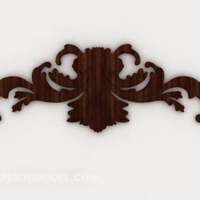 Fine Solid Wood Carving Components 3d model