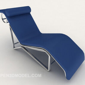 First Hit Blue Lounge Chair 3d model
