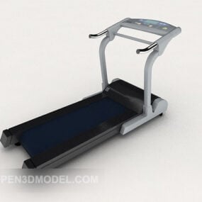 带显示器的健身跑步机步行机3d模型