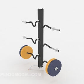 Sgabello Tavolo Attrezzature per il fitness modello 3d