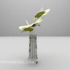 Meubles de vase en verre de fleur