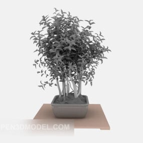 Flower Plant Without Material 3d model