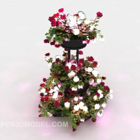 Flower Decoration Potted 3d model