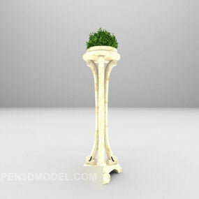 قفسه تزئینی گلدانی مدل سه بعدی