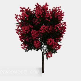 Ağaç Çiçekli Bitki Fidanı 3d modeli