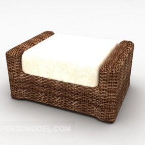 Mô hình giường chân mềm mại 3d