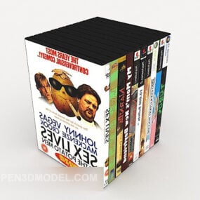 Stack Of Books Magazine 3d-model