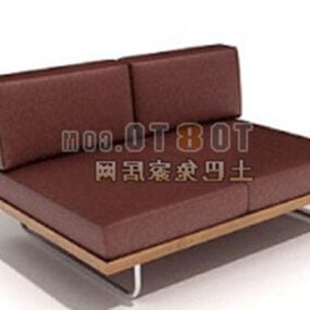 Boutique soffa Lädermaterial 3d-modell