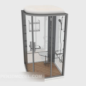 Bezpłatny model 3D szklanej łazienki