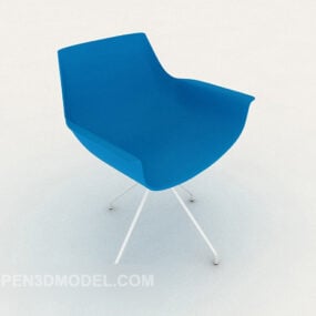 Fresh Blue Home Chair 3d model