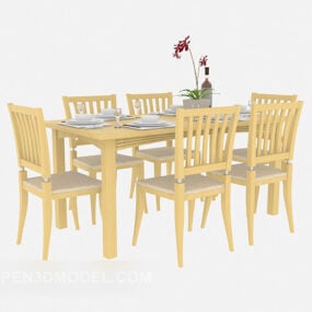 Fresh Field Wood Table 3d model