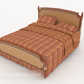 Fresh Idyllic Double Bed Furniture 3d model