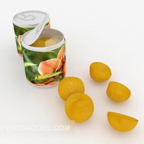 水果罐头3d模型