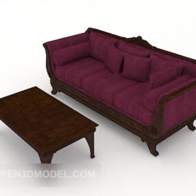 Fuchsia Home Multiplayer Sofa Furniture 3d model