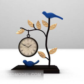 Furnishing Bird On Tree Sculpture 3d-modell