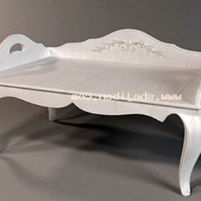 3д модель стильной скамейки-мебели