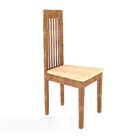 Garden High Back Dining Chair 3d model