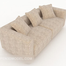 Garden Simple Multiplayer Sofa Furniture 3d-modell