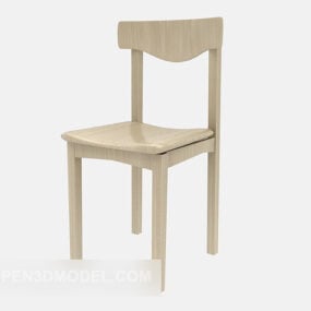Garden Wood Dining Chair 3d model