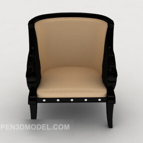 Generous Simple Lounge Chair 3d model
