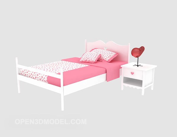 Girls Bed Pink Color