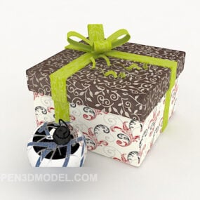 Sorteo Caja de regalo Cumpleaños modelo 3d