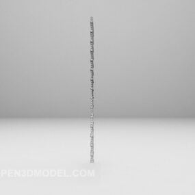 Rideau Deux Couches Velours Textile modèle 3D