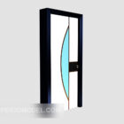 3д модель конструкции стеклянной двери